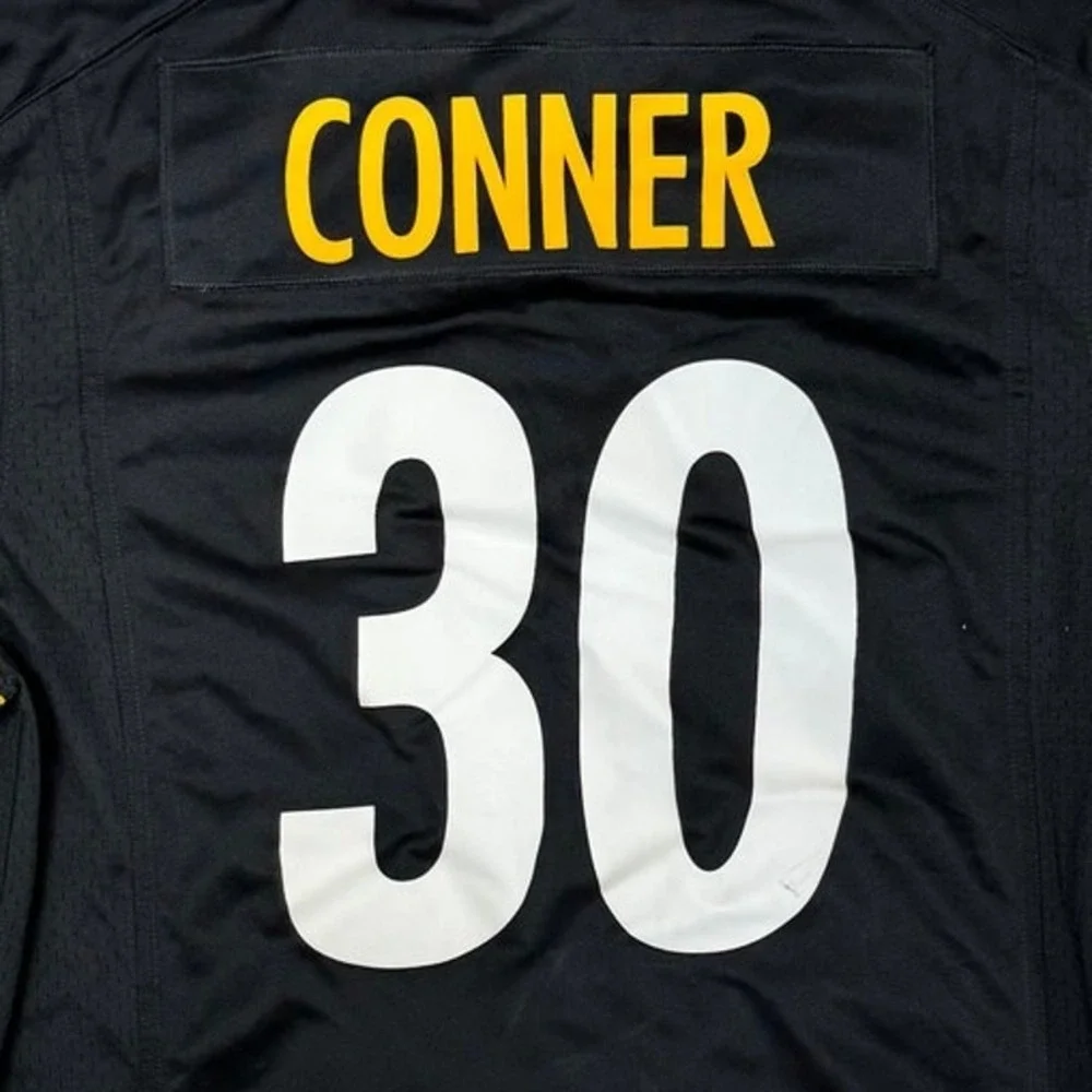 Nike Pittsburgh Steelers James Conner 30 NFL Jersey Mens Large Black On Field